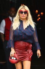 JESSICA SIMPSON Leaves Bowery Hotel in New York 08/08/2017