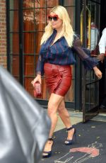JESSICA SIMPSON Leaves Bowery Hotel in New York 08/08/2017