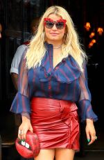 JESSICA SIMPSON Leaves Bowery Hotel in New York 08/08/2017