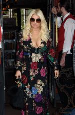 JESSICA SIMPSON Leaves Bowery Hotel in New York 08/10/2017