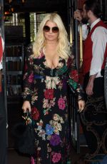 JESSICA SIMPSON Leaves Bowery Hotel in New York 08/10/2017