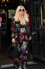 JESSICA SIMPSON Leaves Bowery Hotel in New York 08/10/2017