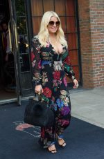 JESSICA SIMPSON Leaves Bowery Hotel in New York 08/10/2017