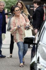 JESSIE WALLACE Leaves ITV Studios in London 08/22/2017