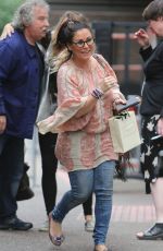 JESSIE WALLACE Leaves ITV Studios in London 08/22/2017