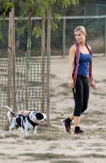JOANNA KRUPA Out with Her Dogs in Los Angeles 08/30/2017