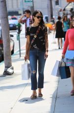 JORDANA BREWSTER Out Shopping in Beverly Hills 08/23/2017