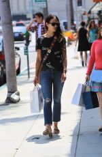 JORDANA BREWSTER Out Shopping in Beverly Hills 08/23/2017