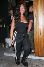 JORDYN WOODS Arrives at Nice Guy in West Hollywood 08/23/2017