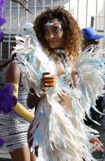 JOURDAN DUNN at Carnival in Barbados 08/07/2017