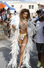 JOURDAN DUNN at Carnival in Barbados 08/07/2017