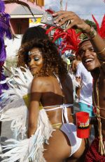JOURDAN DUNN at Carnival in Barbados 08/07/2017
