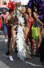 JOURDAN DUNN at Carnival in Barbados 08/07/2017