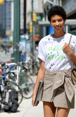 JOURDAN PHILLIP at 2017 Victoria’s Secret Fashion Show Casting in New York 08/21/2017