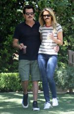 JULIA STAMBLER and Charlie Sheen at Bacara Resort & Spa in Santa Barbara 08/24/2017