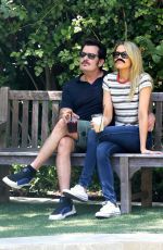 JULIA STAMBLER and Charlie Sheen at Bacara Resort & Spa in Santa Barbara 08/24/2017