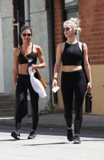 JULIANNE HOUGH and HAYLEY ERBERT at a Gym in Los Angeles 08/20/2017