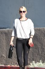 JULIANNE HOUGH Heading to Tracey Anderson Gym in Los Angeles 08/10/2017