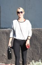 JULIANNE HOUGH Heading to Tracey Anderson Gym in Los Angeles 08/10/2017