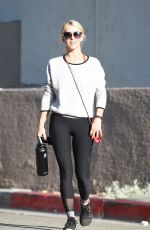 JULIANNE HOUGH Heading to Tracey Anderson Gym in Los Angeles 08/10/2017