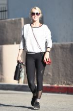 JULIANNE HOUGH Heading to Tracey Anderson Gym in Los Angeles 08/10/2017