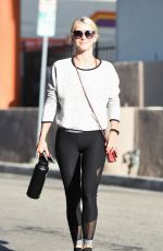 JULIANNE HOUGH Heading to Tracey Anderson Gym in Los Angeles 08/10/2017