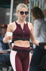 JULIANNE HOUGH Out for Coffee in Studio City 08/25/2017