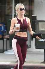 JULIANNE HOUGH Out for Coffee in Studio City 08/25/2017