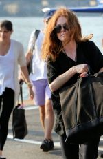 JULIANNE MOORE at Heliport in New York 08/20/2017