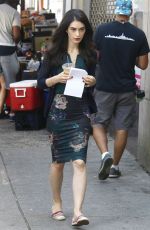 JUSTINE COTSONAS Takes a Beverage Break on Sneaky Pete Set 08/09/2017