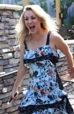 KALEY CUOCO Arrives on the Set of Extra in Los Angeles 08/30/2017