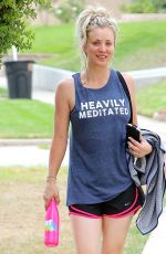 KALEY CUOCO Leaves a Gym in Studio City 08/15/2017