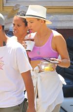 KATE HUDSON at a Break on the Set of Sister in Los Angeles 08/14/2017