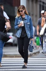 KATE MARA Out and About in New York 08/28/2017