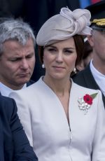 KATE MIDDLETON at Commemorations at Tyne Cot Commonwealth War Graves Cemetery in Ypres 07/31/2017