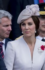 KATE MIDDLETON at Commemorations at Tyne Cot Commonwealth War Graves Cemetery in Ypres 07/31/2017