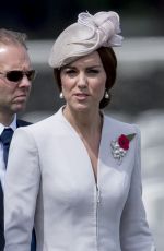 KATE MIDDLETON at Commemorations at Tyne Cot Commonwealth War Graves Cemetery in Ypres 07/31/2017