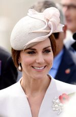 KATE MIDDLETON at Commemorations at Tyne Cot Commonwealth War Graves Cemetery in Ypres 07/31/2017