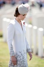 KATE MIDDLETON at Commemorations at Tyne Cot Commonwealth War Graves Cemetery in Ypres 07/31/2017