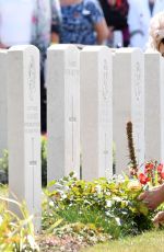 KATE MIDDLETON at Commemorations at Tyne Cot Commonwealth War Graves Cemetery in Ypres 07/31/2017