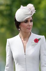KATE MIDDLETON at Commemorations at Tyne Cot Commonwealth War Graves Cemetery in Ypres 07/31/2017