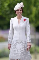 KATE MIDDLETON at Commemorations at Tyne Cot Commonwealth War Graves Cemetery in Ypres 07/31/2017