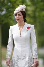 KATE MIDDLETON at Commemorations at Tyne Cot Commonwealth War Graves Cemetery in Ypres 07/31/2017
