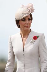 KATE MIDDLETON at Commemorations at Tyne Cot Commonwealth War Graves Cemetery in Ypres 07/31/2017