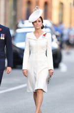 KATE MIDDLETON at Last Post Ceremony at Commonwealth War Graves Commission Ypres Memorialin in Ypres 07/30/2017