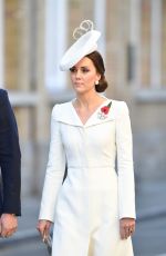 KATE MIDDLETON at Last Post Ceremony at Commonwealth War Graves Commission Ypres Memorialin in Ypres 07/30/2017