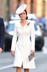 KATE MIDDLETON at Last Post Ceremony at Commonwealth War Graves Commission Ypres Memorialin in Ypres 07/30/2017