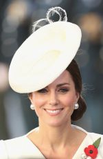 KATE MIDDLETON at Last Post Ceremony at Commonwealth War Graves Commission Ypres Memorialin in Ypres 07/30/2017
