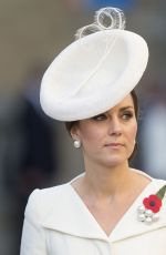 KATE MIDDLETON at Last Post Ceremony at Commonwealth War Graves Commission Ypres Memorialin in Ypres 07/30/2017