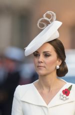 KATE MIDDLETON at Last Post Ceremony at Commonwealth War Graves Commission Ypres Memorialin in Ypres 07/30/2017